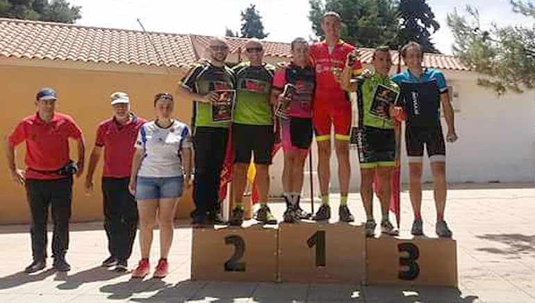 Los miembros del Club Ciclista Santa Eulalia han estado en 5 pruebas el pasado fin de semana